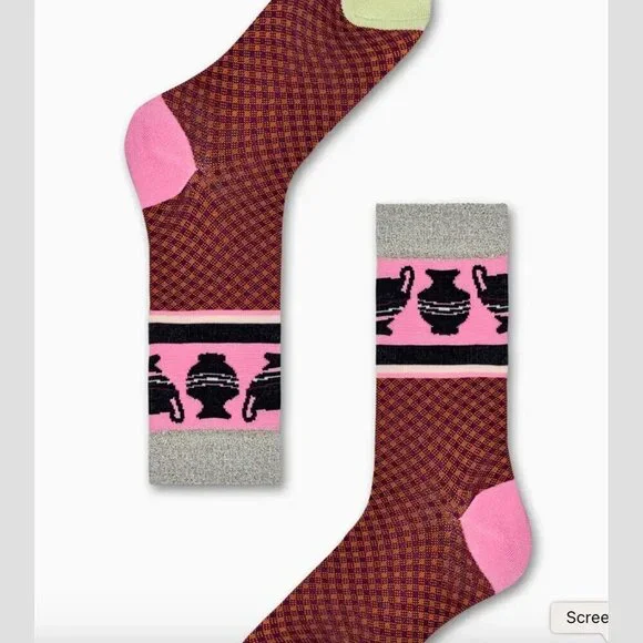 Hysteria by Happy Socks - Frida Crew Socks in Silky Viscose​​ - Picture 3 of 12